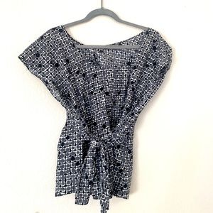 MARNI Asymmetric Tie-Waist Top